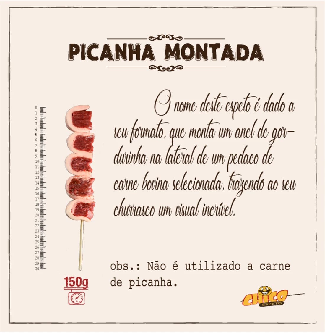 Página do catálogo Chico Espeto