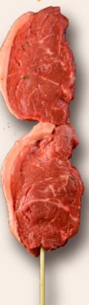 Espetinho Picanha Medalhões com capa de gordura